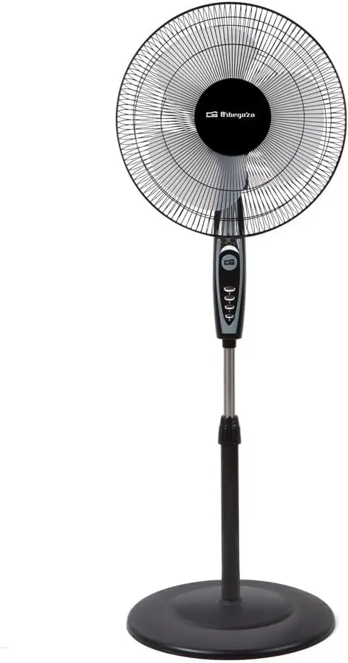 Orbegozo SF 0148 - Standventilator, drehbar, 3 Stufen, Blättergröße 40 cm, einstellbare Höhe, 50 W, Energieeffizienzklasse A