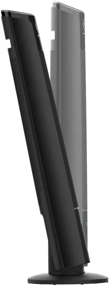 Cecotec - Turmventilatoren EnergySilence 9250 Skyline Smart Tilt, 106 cm, 45W, LED-Touchscreen, Fernbedienung, 3 Geschwindigkeiten, 4 Modi, Timer, einstellbare Neigung, Oszillation vue 2