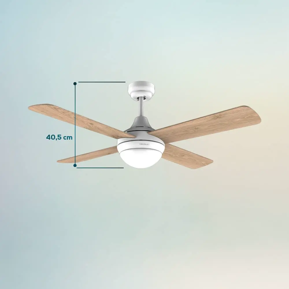 Cecotec Deckenventilator EnergySilence Aero 4250 DC Fresh. 40 W, DC-Motor, Durchmesser 42 Zoll mit 4 umkehrbaren Flügeln, LED-Licht, Fernbedienung, Timer, 6 Geschwindigkeiten vue 4
