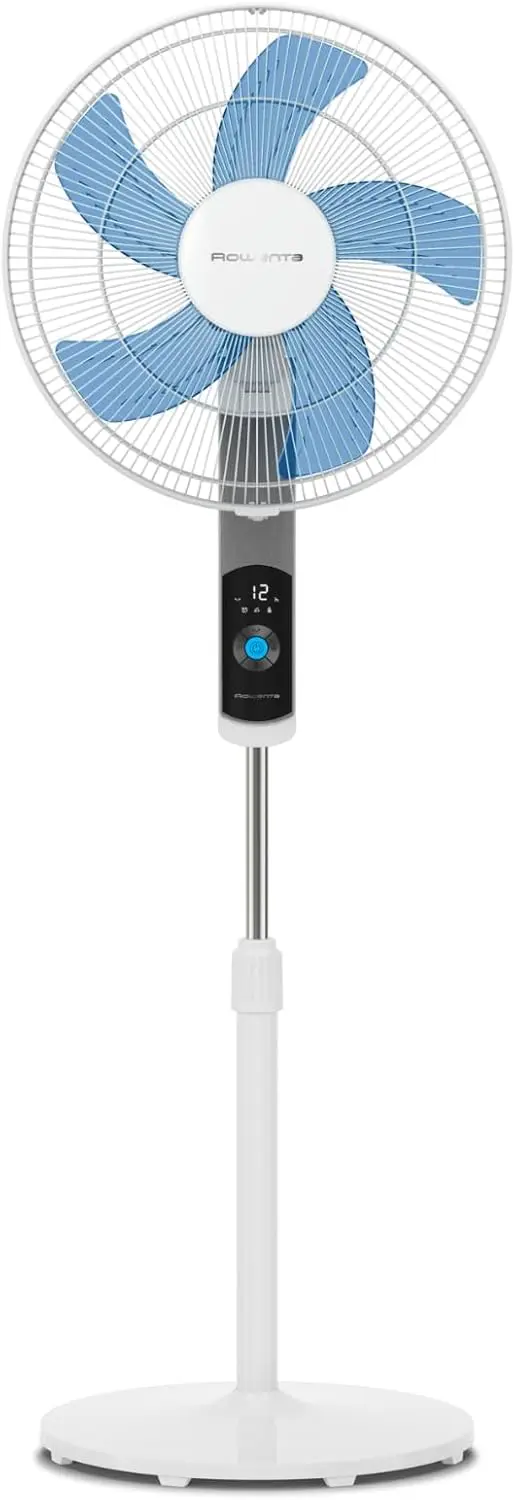 Rowenta Turbo Silence Standventilator, 35 dB(A), Leistungsstarke Erfrischung bis zu 7,2 m, 12 Geschwindigkeiten, 120° Oszillation, Fernbedienung, LED-Display, 12-Stunden-Timer, VU5650F0 vue 2