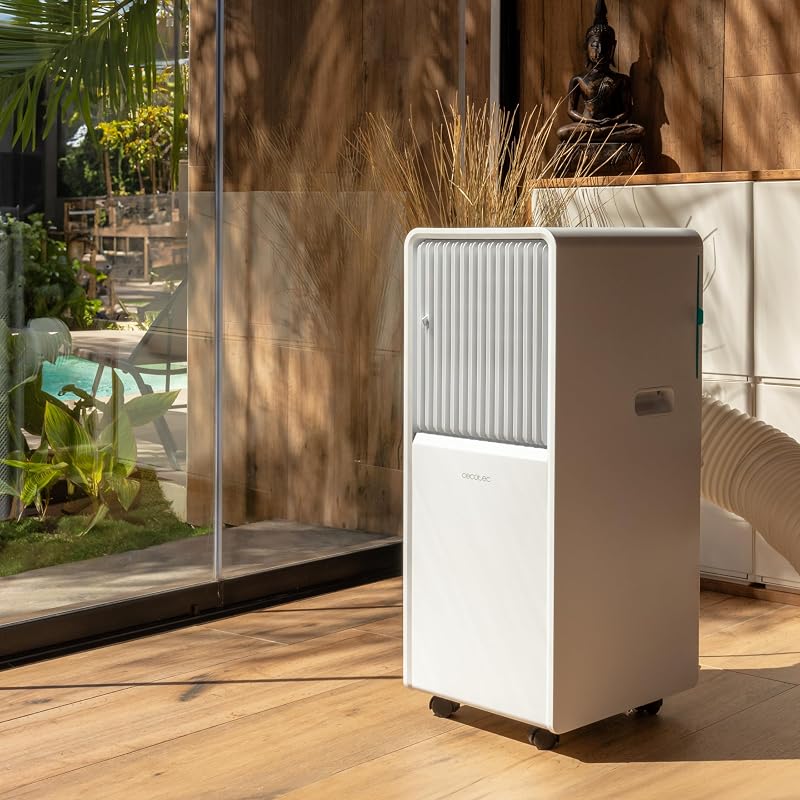 Cecotec - Mobile Klimageräte ForceClima 7550 Style Connected, 7000 BTU, Abdeckungsbereich 20 m2, Fernbedienung, Berührung, LED -Bildschirm, 4 Modi, 2 Geschwindigkeiten, Luftentfeuchter, Timer vue 4