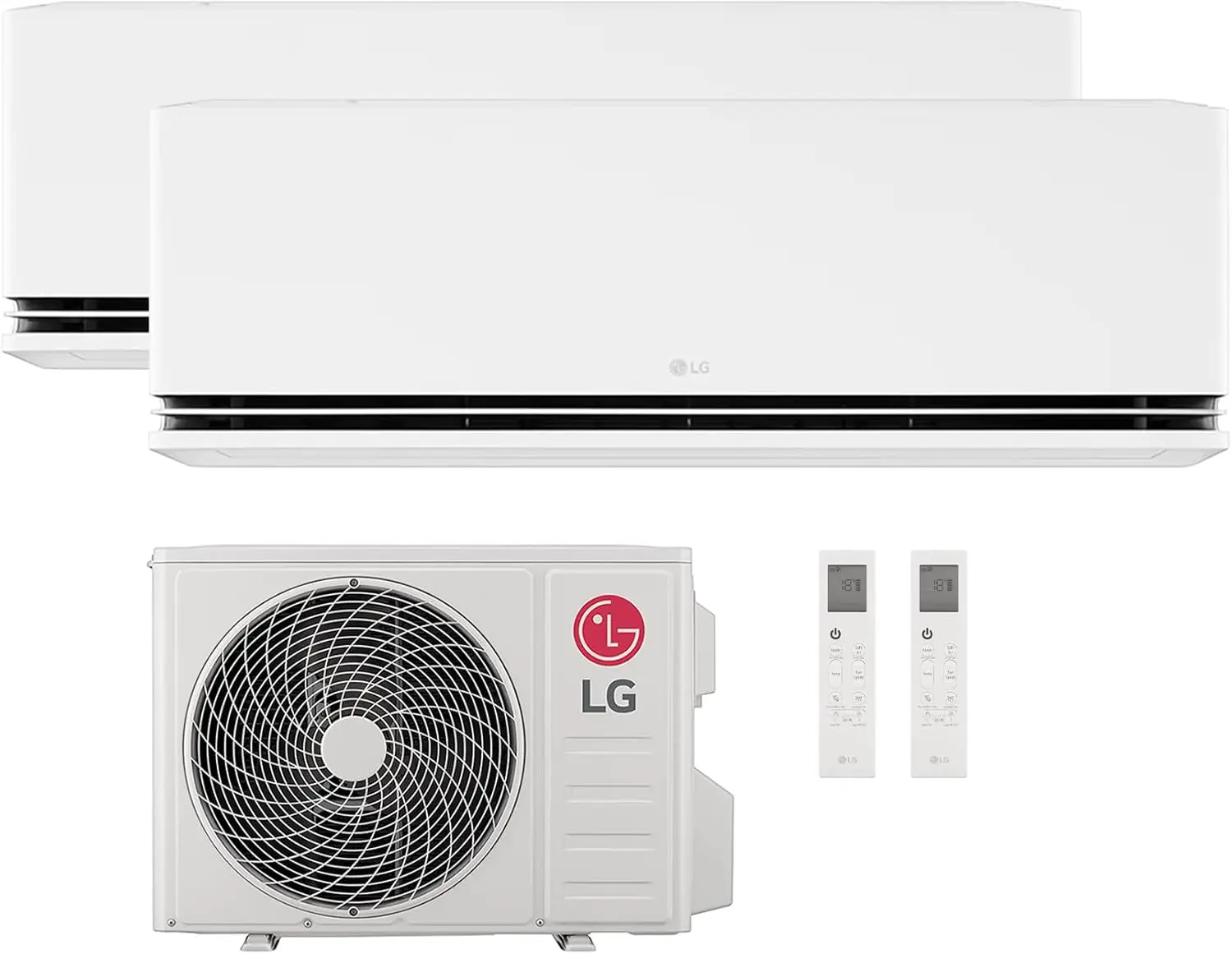 LG Klimaanlage Bi Split DualCool Deluxe WiFi 9 000 + 12 000 Btu,