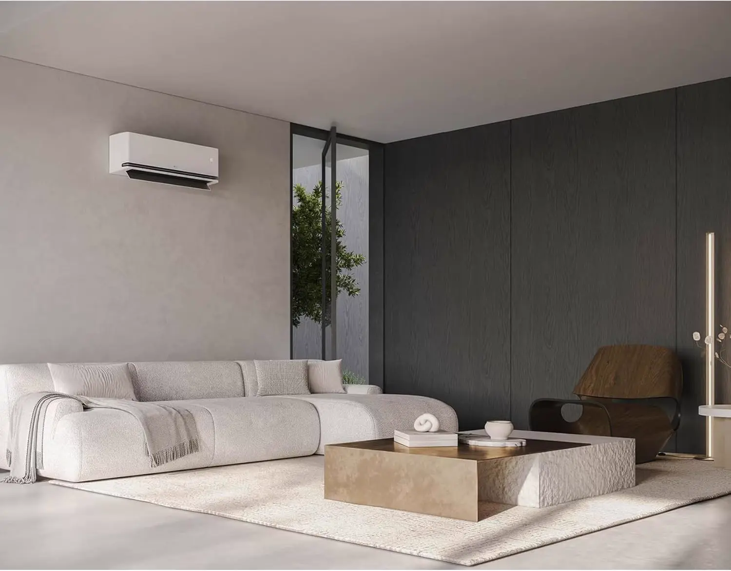 LG Klimaanlage Bi Split DualCool Deluxe WiFi 9 000 + 12 000 Btu, vue 18