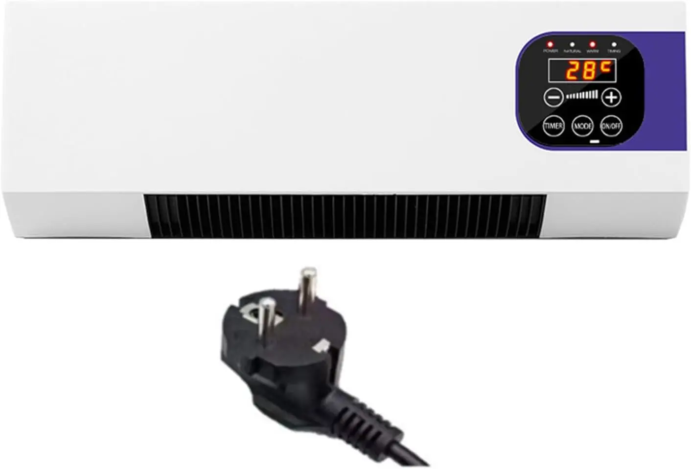 Universell Klimaanlage, Wandventilator mit Fernbedienung, vielseitig, tragbar, kompakt, Wandklimagerät, wendbar, ohne Außeneinheit, konstante Temperatur