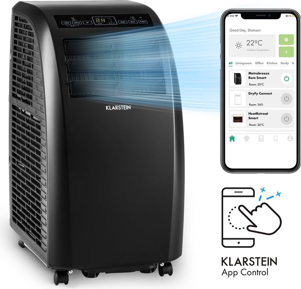 Mobile Klimaanlage Klarstein 25 m² Nachtmodus vue 2