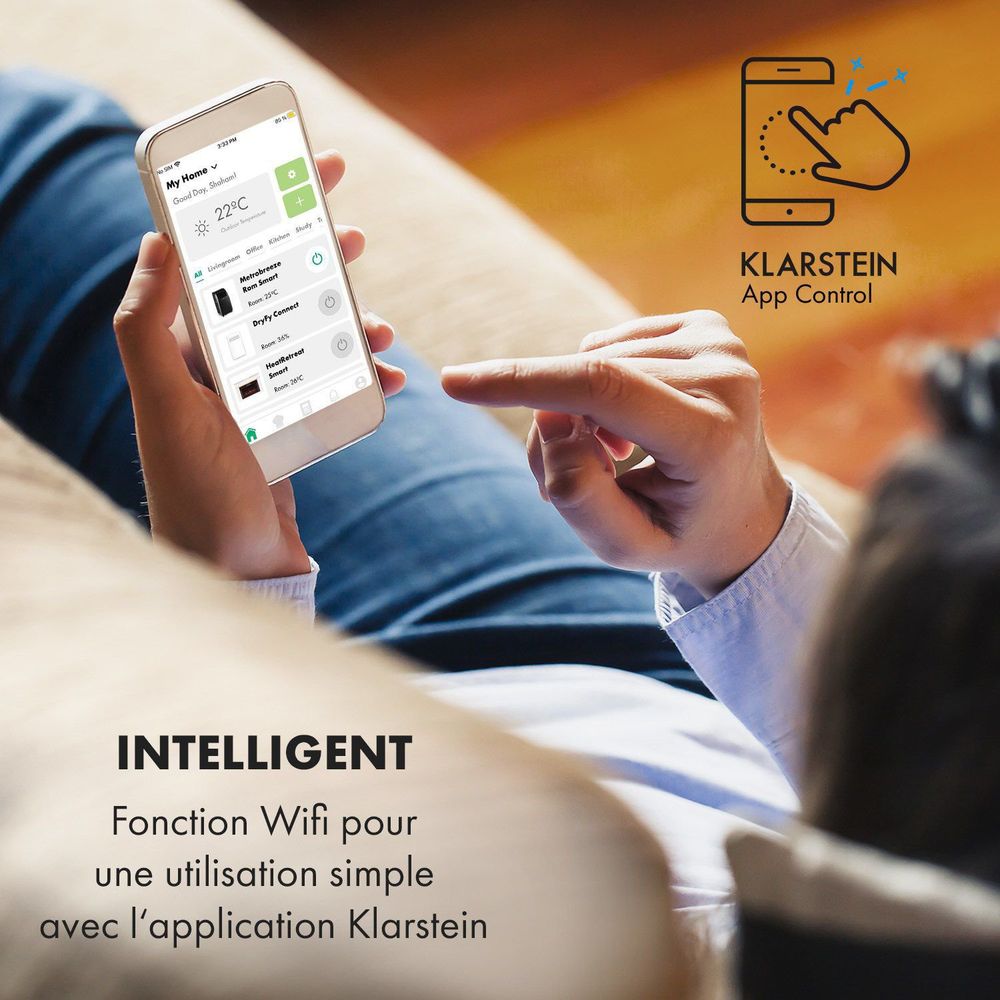 Mobile Klimaanlage Klarstein 25 m² Nachtmodus vue 3